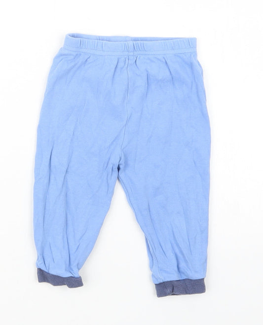 George Boys Blue Geometric Capri Pyjama Pants Size 9-12 Months