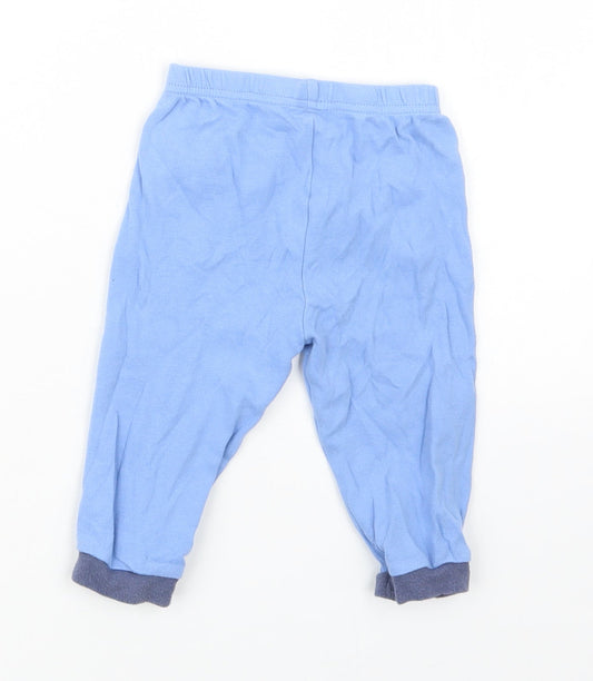 George Boys Blue Geometric Capri Pyjama Pants Size 9-12 Months
