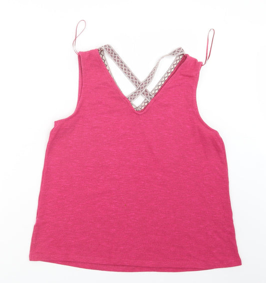 TU Womens Pink Knit Pullover Jumper Size 16