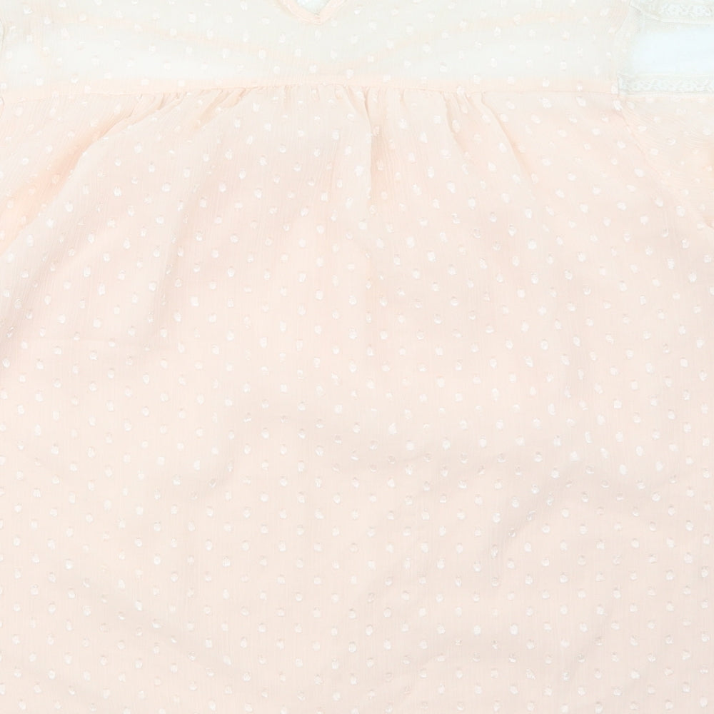 Womens UK Size 14 New Look Maternity Pink Basic Blouse