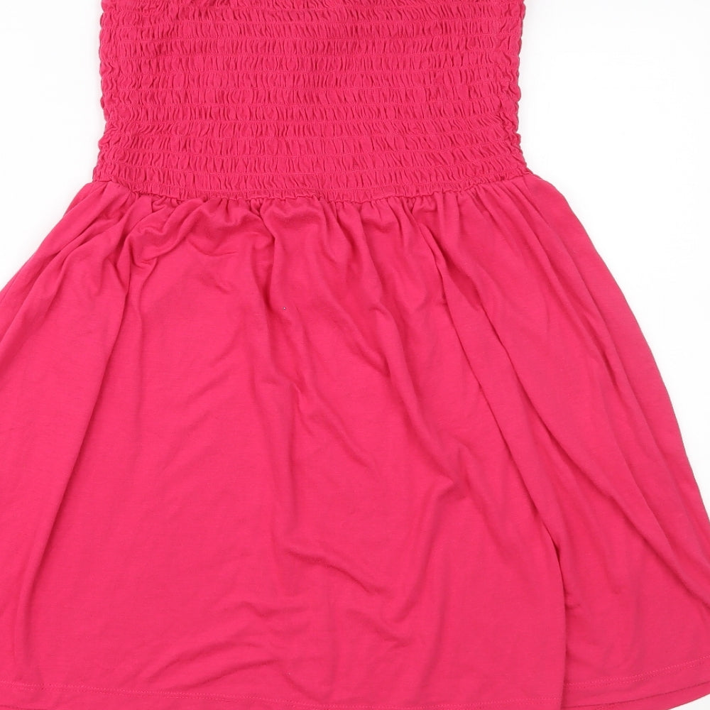 George Womens Pink Basic Blouse Size L