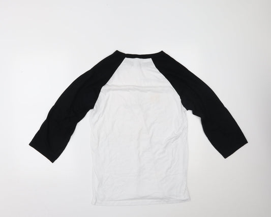 Womens UK Size L Bella + Canvas White Basic T-Shirt
