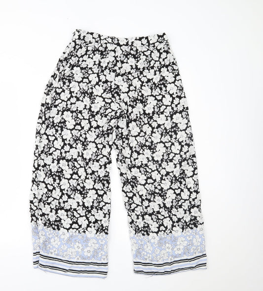 New Look Womens Multicoloured Floral Trousers Size 12 L22 in