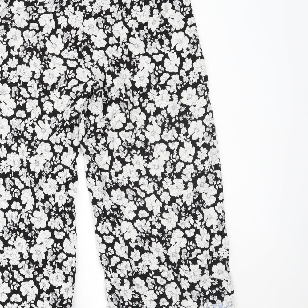 New Look Womens Multicoloured Floral Trousers Size 12 L22 in