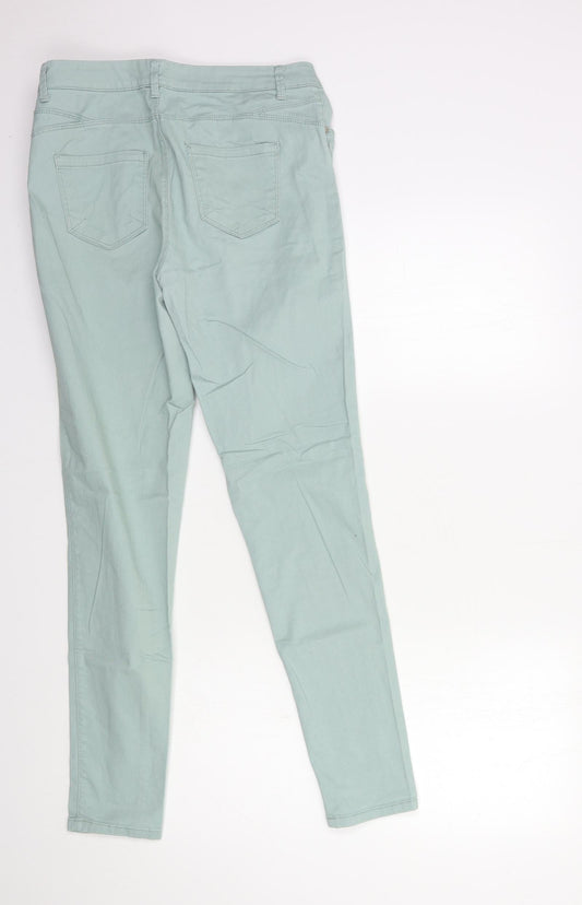 Denim & Co. Womens Blue Denim Skinny Jeans Size 8 L29 in