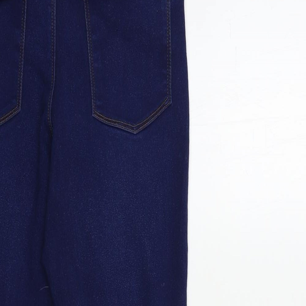 Denim & Co. Womens Blue Denim Skinny Jeans Size 14 L25 in