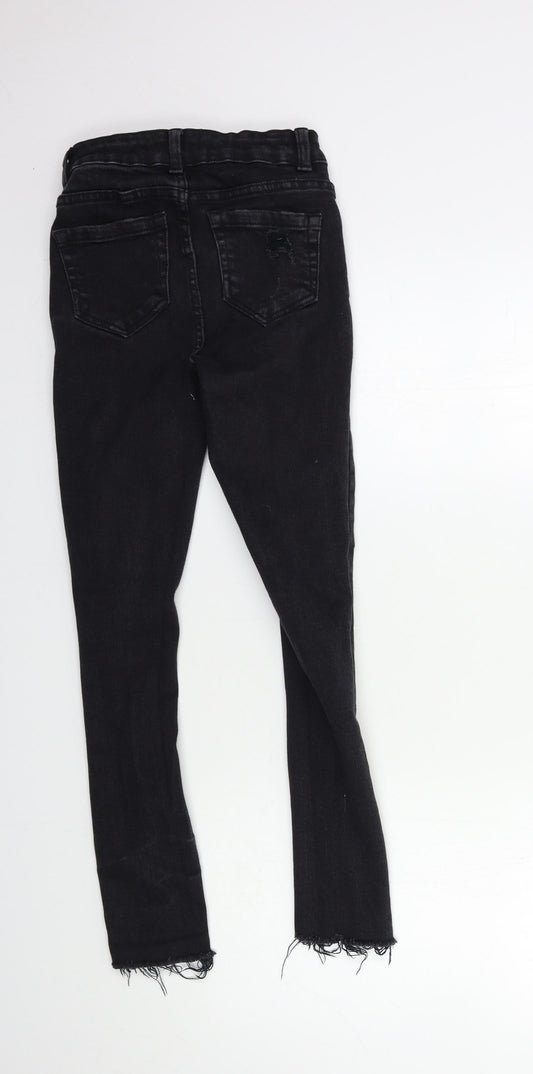 New Look Girls Black Denim Skinny Jeans Size 12 Years