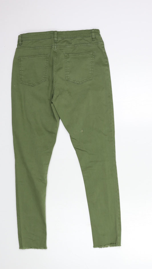 Denim & Co. Girls Green Denim Skinny Jeans Size 12-13 Years