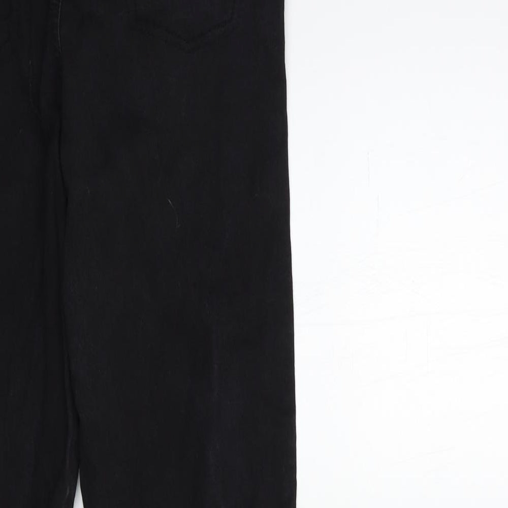 Denim & Co. Womens Black Denim Jegging Jeans Size 10 L32 in