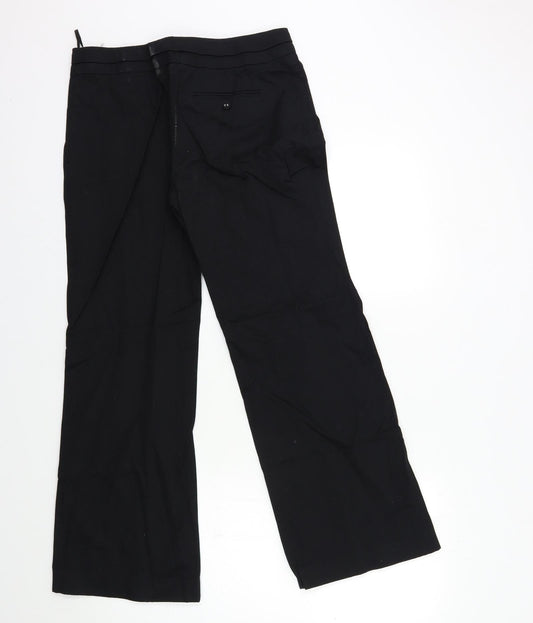 Womens UK Size 10 Marks and Spencer Regular Fit Black Trousers