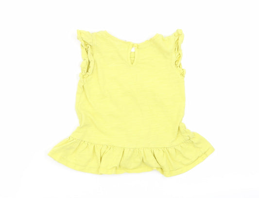Gap Girls Yellow Basic Tank Size 18-24 Months