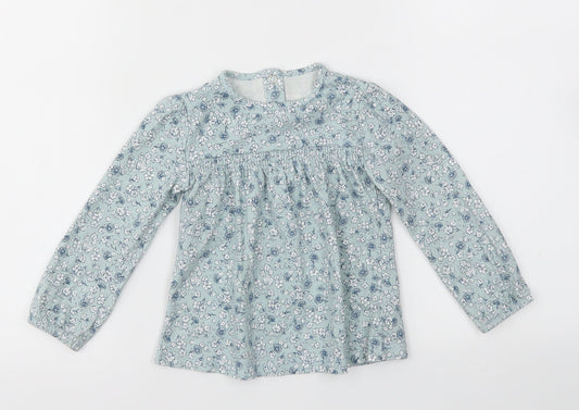 TU Girls Blue Floral Fit & Flare Size 12-18 Months
