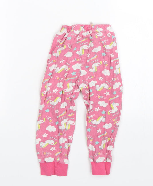 M&Co Girls Pink Cami Pyjama Pants Size 2-3 Years - Peppa pig
