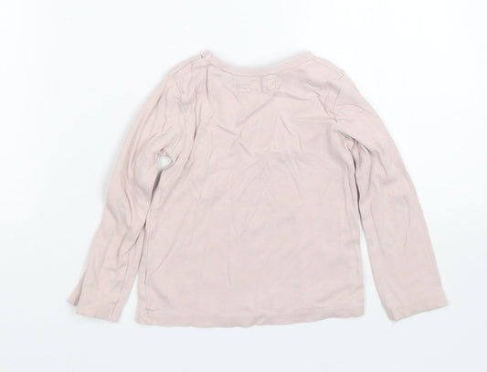 NEXT Girls Pink Basic T-Shirt Size 2-3 Years