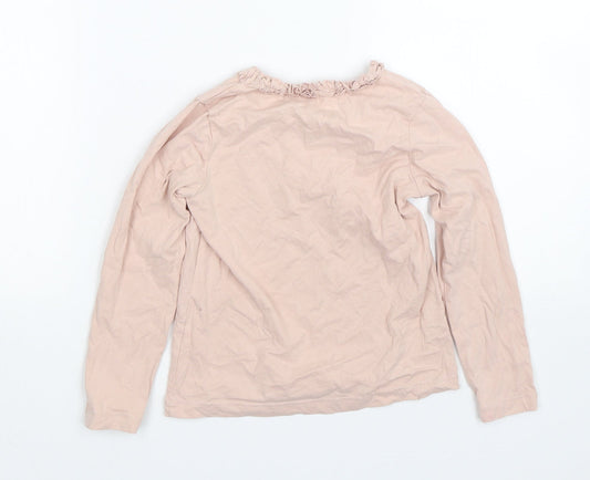George Girls Pink Basic T-Shirt Size 5-6 Years