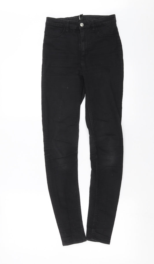 Womens UK Size 10 Divided by H&M Extra-Slim Fit Skinny Black Jeans
