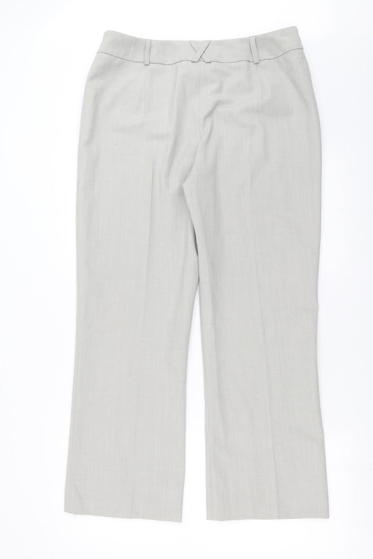 Womens UK Size 16 MINUET Regular Fit Green Trousers