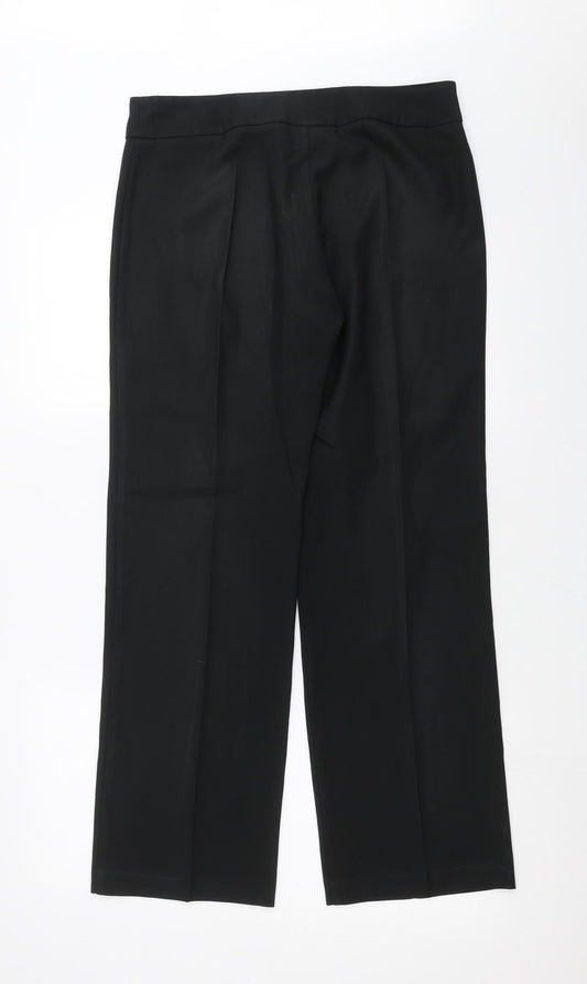 Inline Womens Black Trousers Size 12 L29 in