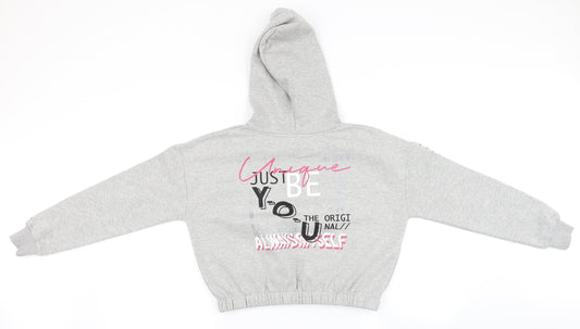 George Girls Grey Pullover Hoodie Size 11-12 Years