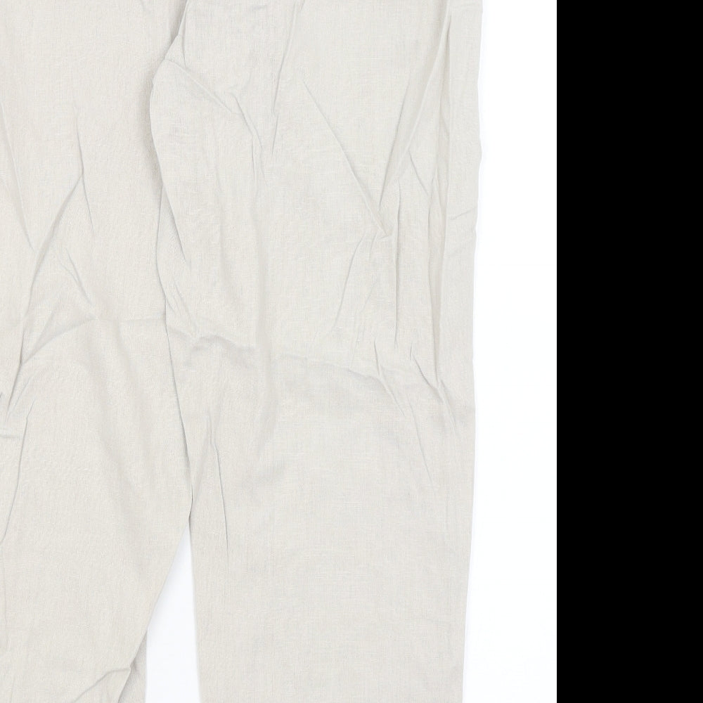 Bonmarche Womens Beige Trousers Size 20 L27.5 in