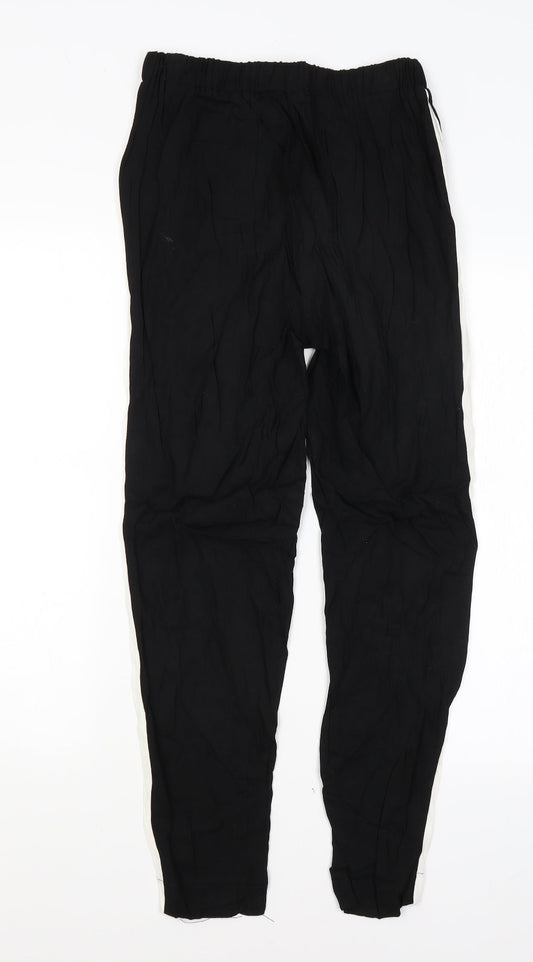 New Look Womens Black Trousers Size 10 L26.5 in