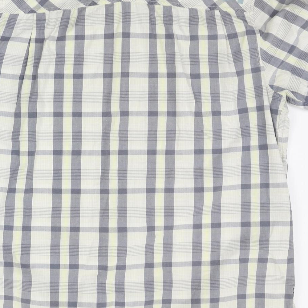 Mens UK Size XL Company 81 Beige Button-Up Short Sleeve Casual Shirt