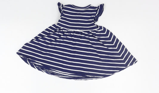 Marks and Spencer Baby Blue Striped A-Line Size 3-6 Months