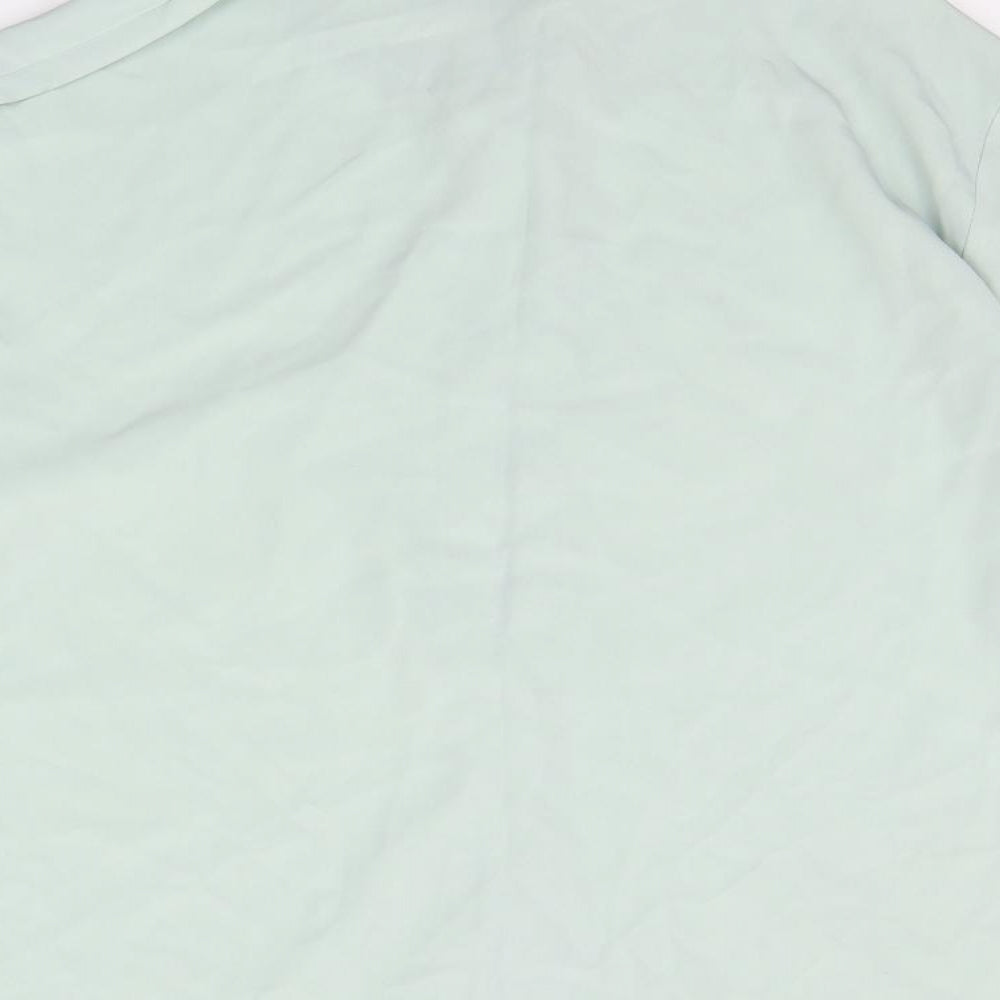 Womens UK Size 16 COMPLIMENTS Green Basic Button-Up