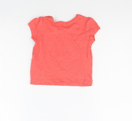 Mother Care Baby Orange Basic T-Shirt Size 6-9 Months
