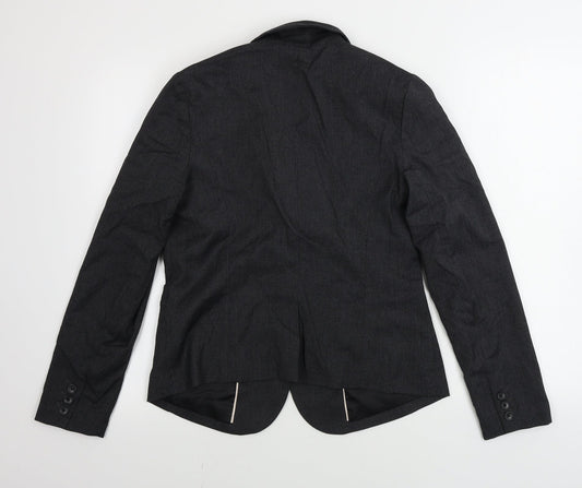 Gap  Womens Grey Striped  Jacket Blazer Size 8