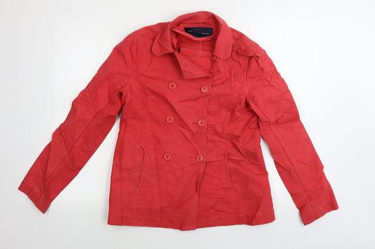 French Connection Womens Red Jacket Coat Size 10
