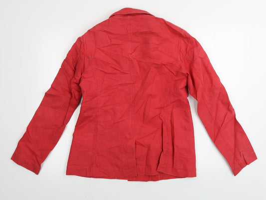 French Connection Womens Red Jacket Coat Size 10