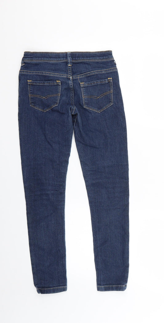 HOOCH Girls Black Skinny Jeans Size 10 Years