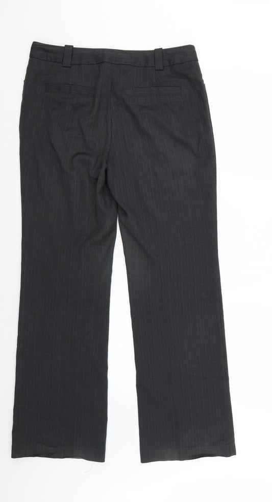 Womens UK Size 10 NEXT Regular Fit Grey Trousers