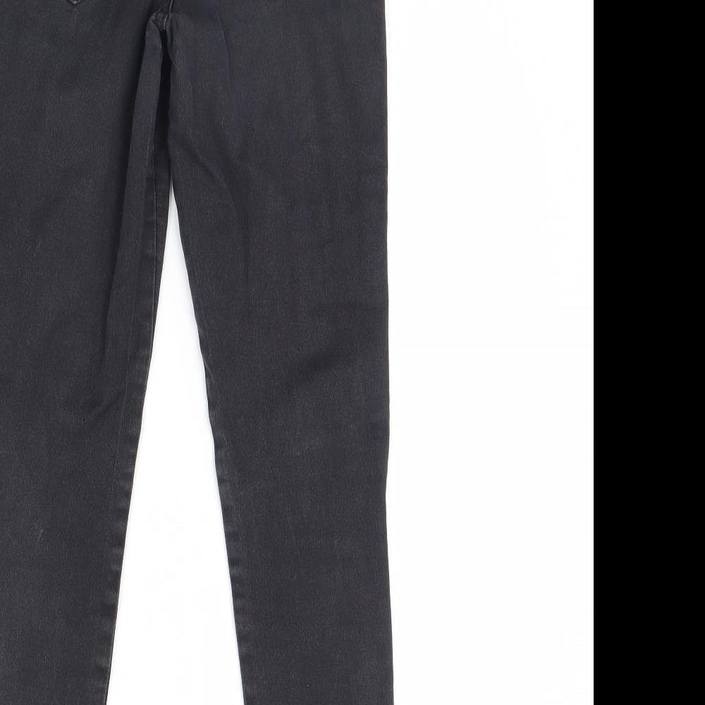 F&F Womens Black Denim Skinny Jeans Size 8 L28 in
