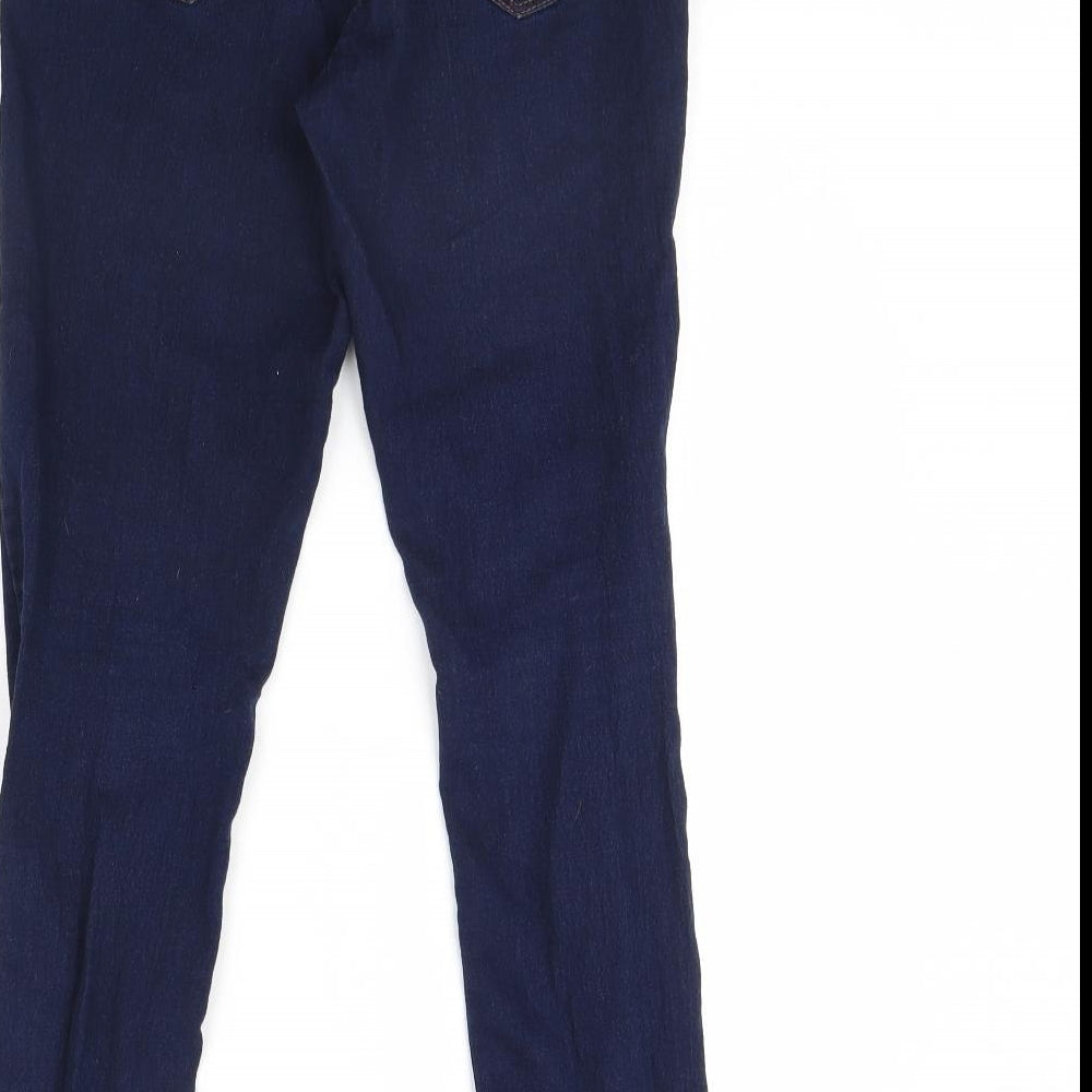 Denim & Co. Womens Blue Denim Skinny Jeans Size 10 L30 in