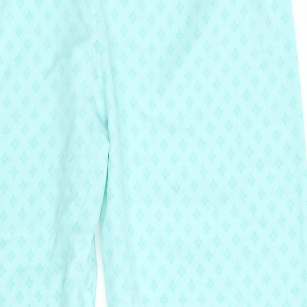 Womens UK Size 32 Preworn Regular Fit Sweatpants Green Trousers