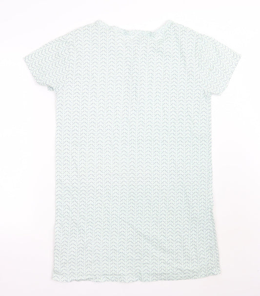 Primark Womens Green Geometric A-Line Size 8