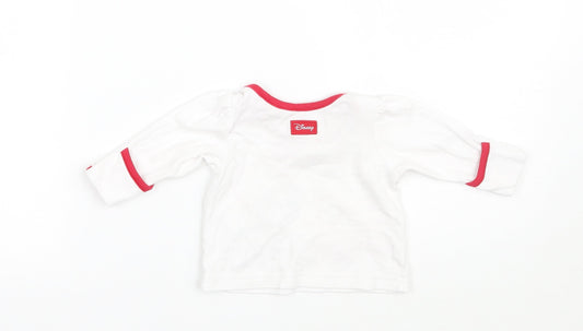 George Girls White Basic T-Shirt Size Newborn