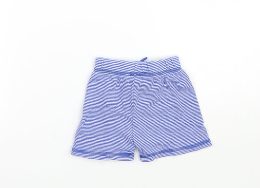 George Boys Blue Striped Cropped Trousers Size 3-6 Months