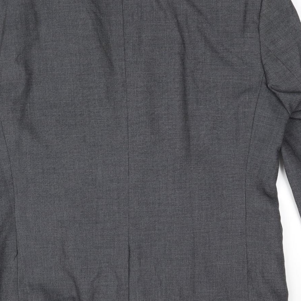 George Mens Grey Jacket Suit Jacket