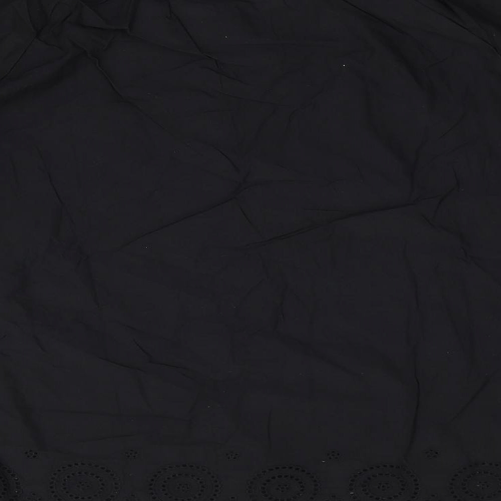 Womens UK Size 14 Onfire Black Basic Blouse