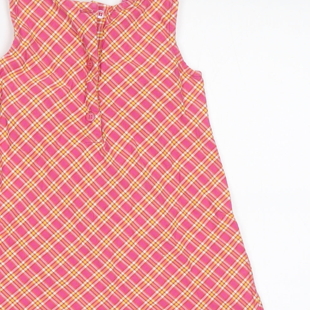 Brand and care label for Preworn Baby Pink Check A-Line, size 18, Months