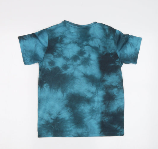 Matalan Boys Green Batik Basic T-Shirt Size 10 Years