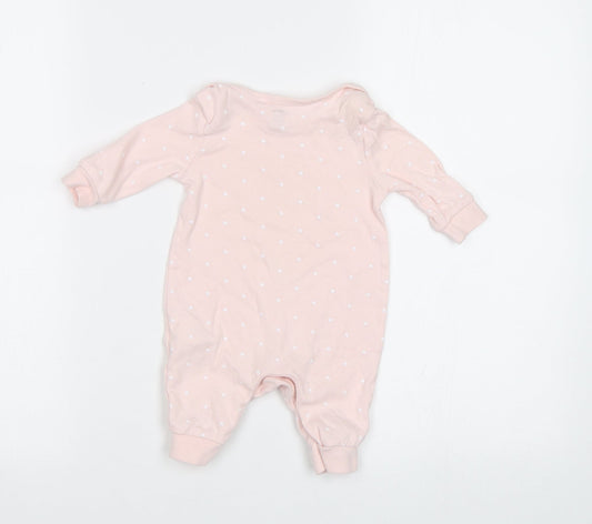 Blue Zoo Baby Pink Geometric Babygrow One-Piece Size 0-3 Months - Star Print