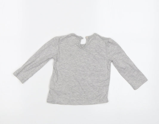 F&F Baby Grey Basic T-Shirt Size 6-9 Months