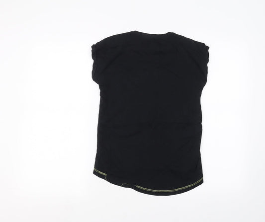 George Girls Black Basic T-Shirt Size 11-12 Years - Batman