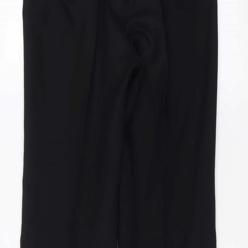 Womens UK Size 12 Etam Regular Fit Black Trousers