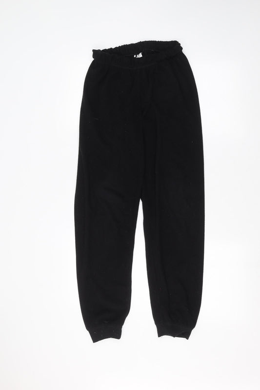Womens UK Size XS Primark Regular Fit Black Trousers