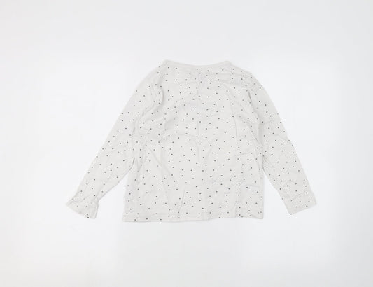 Primark Girls White Basic T-Shirt Size 7-8 Years